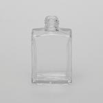 1/2 oz (15ml) Square Flat Clear Glass Bottle