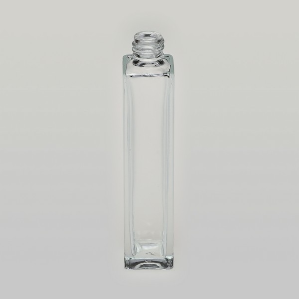 1.7 oz (50ml) Square Flint Glass Bottle (Heavy Base Bottom) with Treatment Pumps