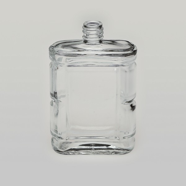 Heavy Base Clear Glass Jar with Silver Lid, 1 oz
