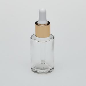 1 oz (30ml) Clear Cylinder Glass Bottle with Serum Droppers