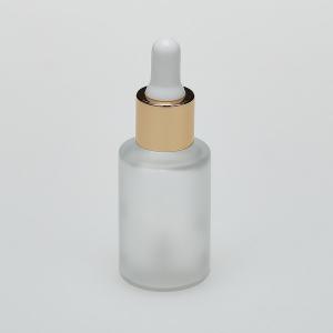 1 oz (30ml) Frosted Cylinder Glass Bottle with Serum Droppers