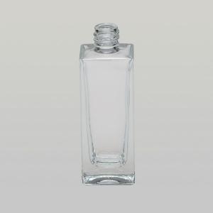 1.7 oz (50ml) Deluxe Tall Slim Square Clear Glass Bottle