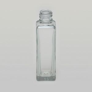 1 oz (30ml)  Tall Square Clear Glass Bottles