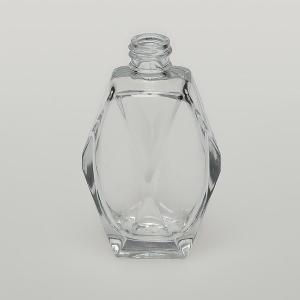 2 oz (60ml) Diamond-Cut Clear Glass Bottle