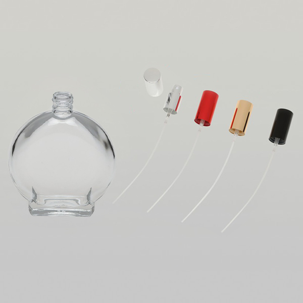 3.4 oz (100ml) Deluxe Watch-Style Clear Glass Bottle
