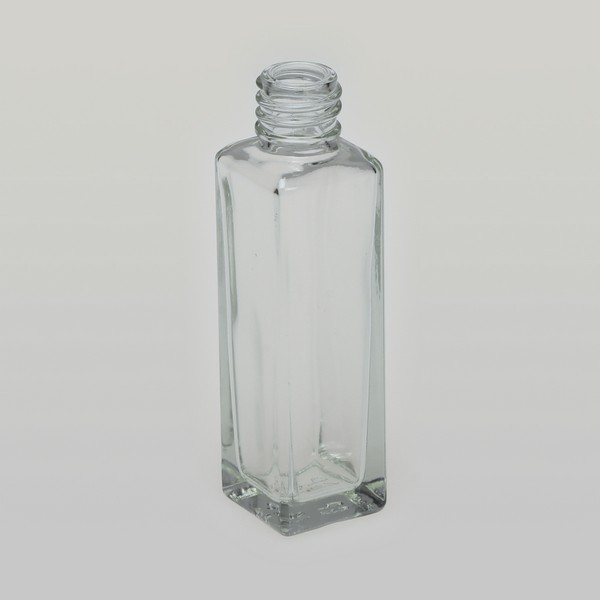Tall Square Glass Bottle, 17 oz.