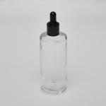 4 oz (120ml) Cylinder Clear Glass Bottle with Serum Droppers