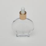 1 oz (30ml) Deluxe Watch-Style Clear Glass Bottle with Serum Droppers