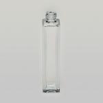 1.7 oz (50ml) Deluxe-Sharp Square Clear Glass Bottle (Heavy Base Bottom)