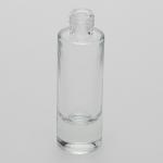 1 oz (30ml) Slim Clear Glass Cylinder Bottle with Heavy Base Bottom