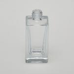 1.7 oz (50ml) Square Clear Glass Bottle with Heavy Base Bottom