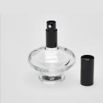 1.7 oz (50ml) Super Deluxe Saucer-Shaped Clear Bottle (Heavy Base Bottom) with Fine Mist Spray Pumps