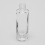1 oz (30ml) Slim Deluxe Cylinder Bottle Clear Glass (Heavy Base Bottom)