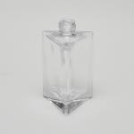 1.7 oz (50ml) Deluxe Triangle-Shaped Clear Glass Bottle (Heavy Base Bottom)