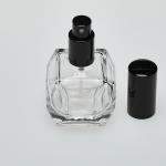 2 oz (60ml) Super Deluxe Globe-Cut Clear Glass Bottle (Heavy Base Bottom) with Fine Mist Spray Pumps