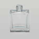 1 oz (30ml) Square Flint Clear Glass Bottle (Heavy Base Bottom)