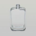 3.4 oz (100ml) Curved-Square Clear Glass Bottle (Heavy Base Bottom)