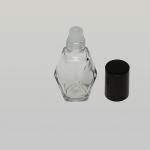 1/4 oz (7.5ml) Diamond-Shape Roll-on with Plastic Rollers and Color Caps