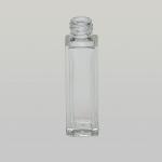 1/4 oz (7.5ml) Tall Square Clear Glass Bottle