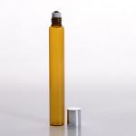15ml (1/2 oz) Slim Roll-On Amber Glass with Stainless Steel Roller and Color Cap