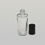 1 oz (30ml) Splash-on Deluxe Tower-Shaped Clear Glass Bottle (Heavy Base Bottom) with Orifice/Color Caps