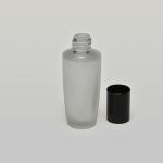 1 oz (30ml) Splash-on Deluxe Tower-Shaped Frosted Glass Bottle (Heavy Base Bottom) with Orifice/Color Caps