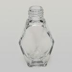 1/4 oz (7.5ml) Diamond-Shape Clear Glass Bottle