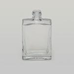 1 oz (30ml)  Flat Square Clear Glass Bottles