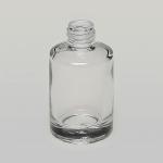 1/3 oz (10ml) Short Cylinder Clear Glass Bottle (Heavy Base Bottom)