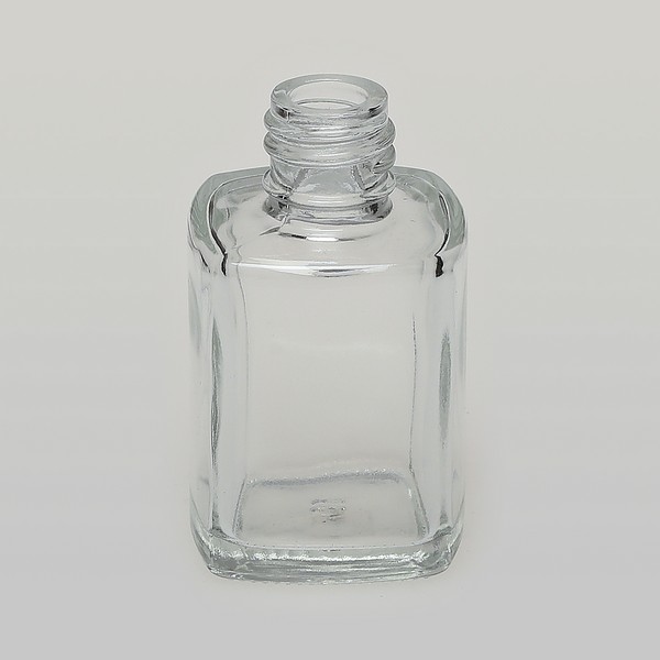 1 oz (30ML) Short Square Clear Glass Bottle